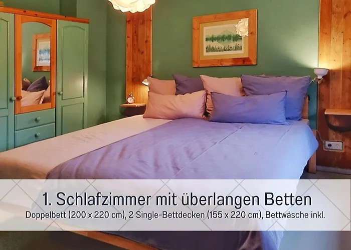 Appartement Budde4 Katja - Early Check-in, Extralange Betten 220 Cm, Separates Wc